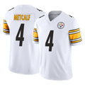 P.Steelers #4 DK Metcalf Player White Limited Vapor F.U.S.E. Home Game Odoa Stitched Jerseys