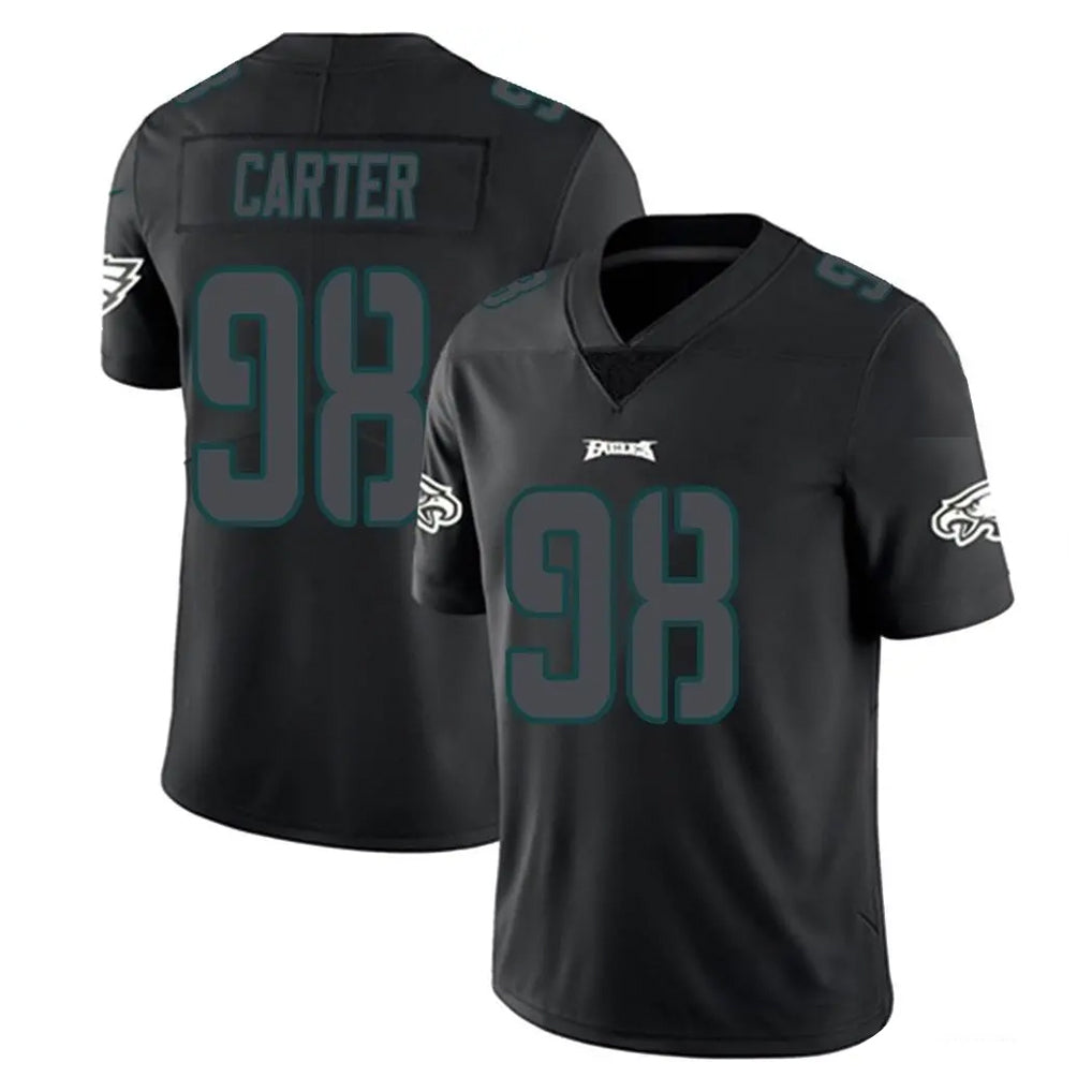 P.Eagles #98 Jalen Carter Player Limited Black Impact Home Game Odoa Stitched Jerseys