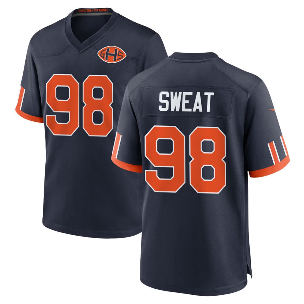 C.Bears #98 Montez Sweat Player Navy 2026 Rivalries Collection Home Game Odoa Stitched Jerseys