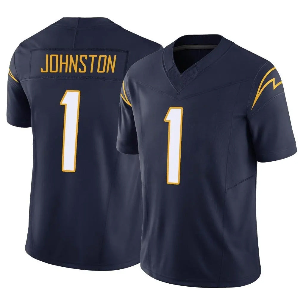 LA.Chargers #1 Quentin Johnston Player Navy Limited Vapor F.U.S.E. Home Game Odoa Stitched Jerseys
