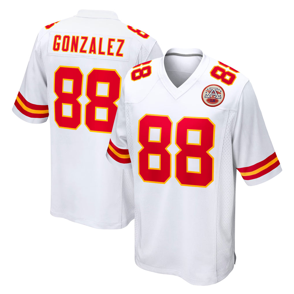 KC.Chiefs #88 Tony Gonzalez Player White Home Game Odoa Stitched Jerseys