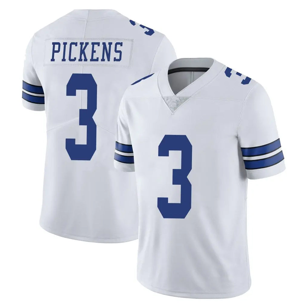 D.Cowboys #3 George Pickens Player White Vapor Untouchable Limited Home Game Odoa Stitched Jerseys