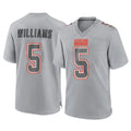 C.Browns #5 Quincy Williams Player Gray Atmosphere Fashion Game Odoa Stitched Jerseys
