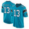 C.Panthers #13 John Metchie III Player Blue Game Odoa Stitched Jerseys