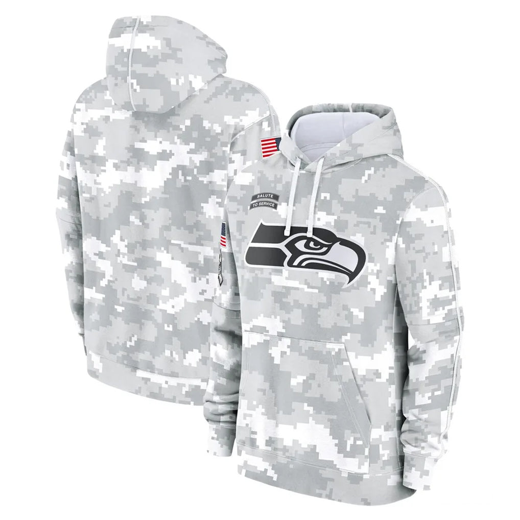 S.Seahawks ## Seahawks Blank Player Arctic Camo Limited Salute to Service Pullover Hoodies Game Odoa Stitched Jerseys