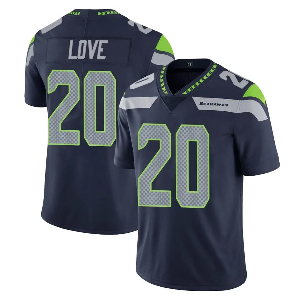 S.Seahawks #20 Julian Love Player Navy Limited Vapor Untouchable Home Game Odoa Stitched Jerseys