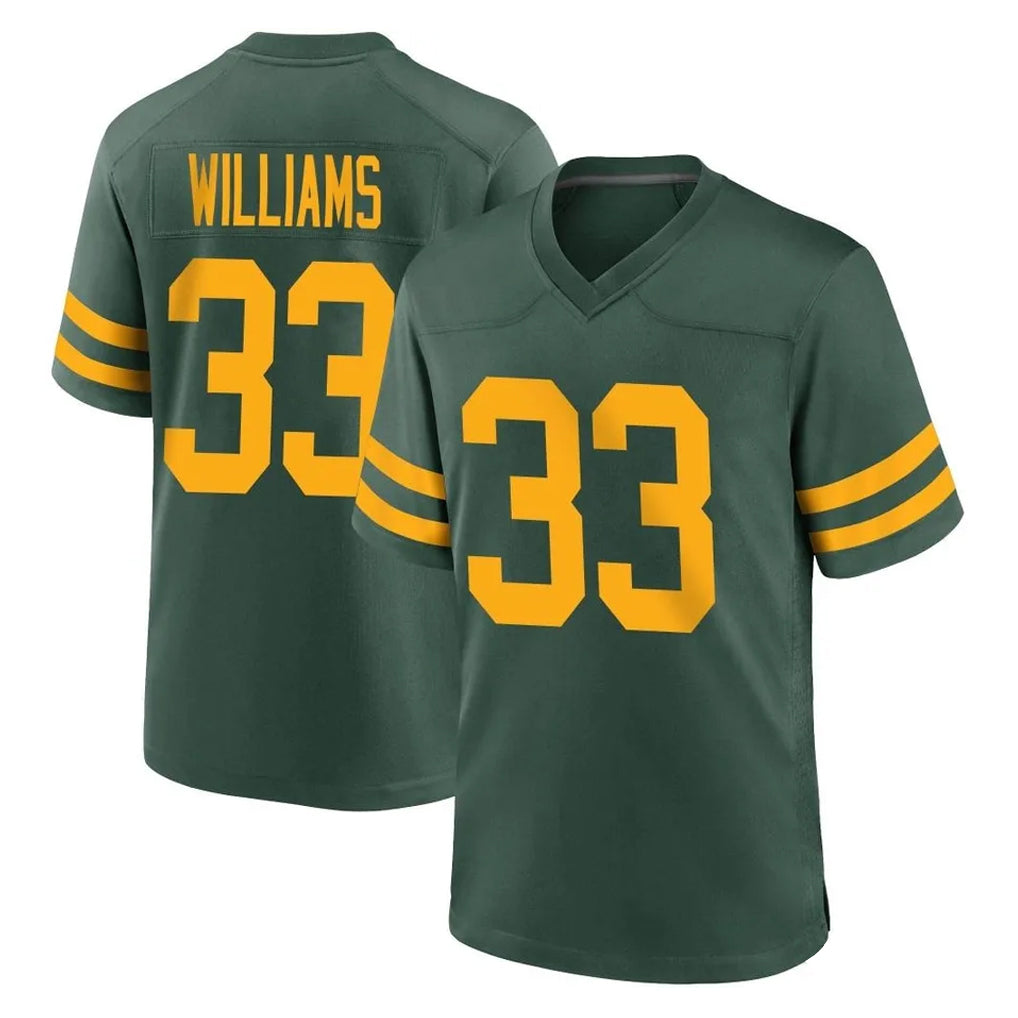 GB.Packers #33 Evan Williams Player Green Alternate Home Game Odoa Stitched Jerseys