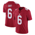 NY.Giants #6 Jaxson Dart Player Red Limited Vapor Untouchable Home Game Odoa Stitched Jerseys
