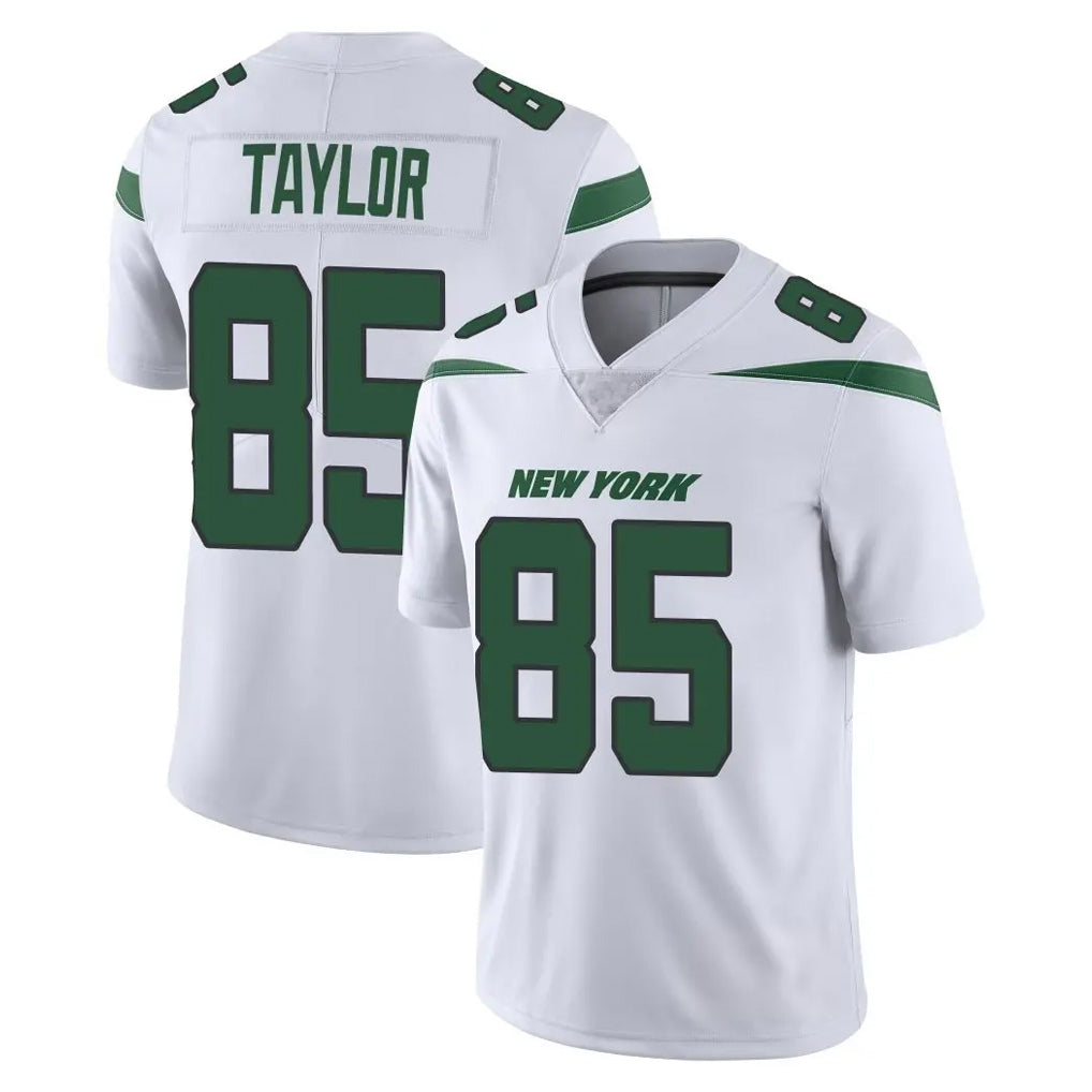 NY.Jets #85 Mason Taylor Player White Spotlight Limited Vapor Home Game Odoa Stitched Jerseys