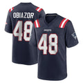NE.Patriots #48 Namdi Obiazor Player Navy Home Game Odoa Stitched Jerseys