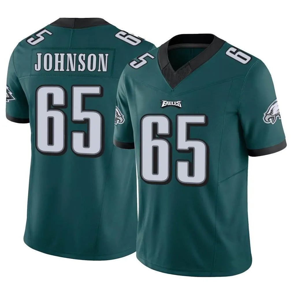 P.Eagles #65 Lane Johnson Player Team Color Green Limited Vapor F.U.S.E. Home Game Odoa Stitched Jerseys