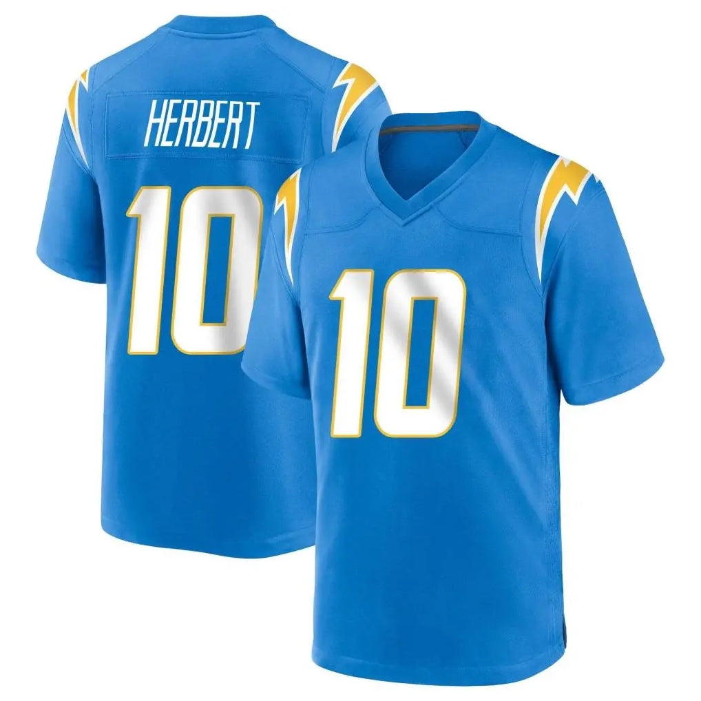 LA.Chargers #10 Justin Herbert Player Blue Home Game Odoa Stitched Jerseys