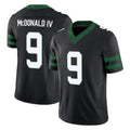 NY.Jets #9 Will McDonald IV Player Black Limited Legacy Vapor F.U.S.E. Home Game Odoa Stitched Jerseys