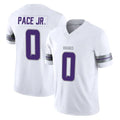 M.Vikings #0 Ivan Pace Jr. Player White Limited Alternate Vapor F.U.S.E. Home Game Odoa Stitched Jerseys