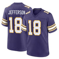 M.Vikings #18 Justin Jefferson Player Purple Classic Home Game Odoa Stitched Jerseys