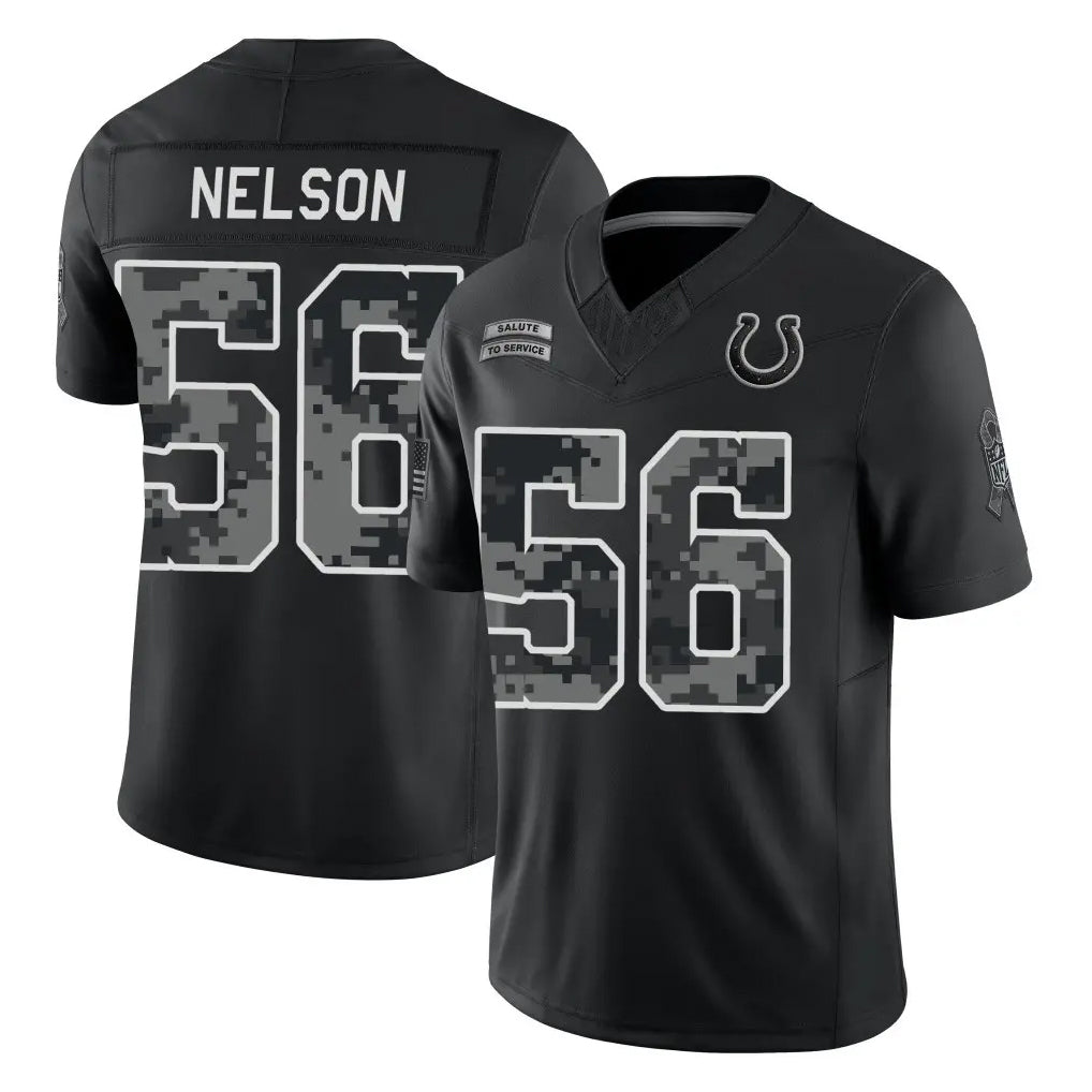 IN.Colts #56 Quenton Nelson Player Black Limited 2026 Salute to Service Home Game Odoa Stitched Jerseys