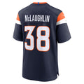 Odoa D.Broncos #38 Jaleel McLaughlin Navy Alternate Game Jersey