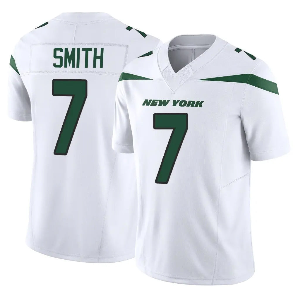NY.Jets #7 Geno Smith Player White Limited Vapor F.U.S.E. Home Game Odoa Stitched Jerseys