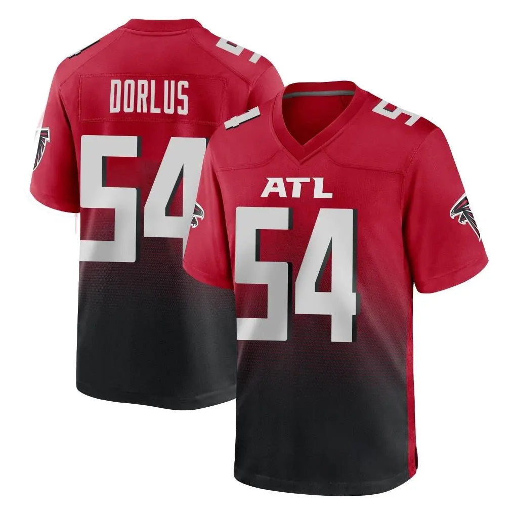 A.Falcons #54 Brandon Dorlus Player Red Home Game Odoa Stitched Jerseys