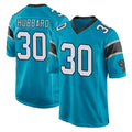 C.Panthers #30 Chuba Hubbard Player Blue Game Odoa Stitched Jerseys