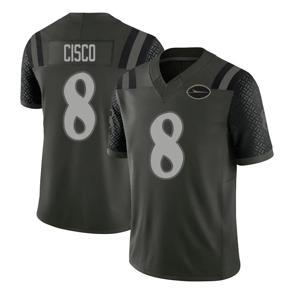 NY.Jets #8 Andre Cisco Player Green Limited 2025 Rivalries Collection Home Game Odoa Stitched Jerseys