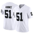 LV.Raiders #51 Malcolm Koonce Player White Limited Vapor F.U.S.E. Home Game Odoa Stitched Jerseys