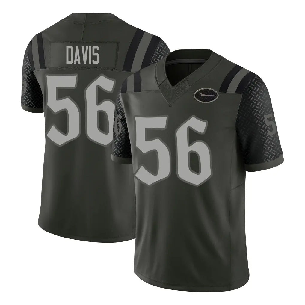 NY.Jets #56 Demario Davis Player Green Limited 2025 Rivalries Collection Home Game Odoa Stitched Jerseys
