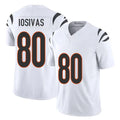 C.Bengals #80 Andrei Iosivas Player White Vapor F.U.S.E. Limited Home Game Odoa Stitched Jerseys
