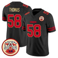 KC.Chiefs #58 Derrick Thomas Player Black Limited Vapor F.U.S.E. Home Game Odoa Stitched Jerseys