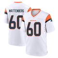 D.Broncos #60 Luke Wattenberg Player White Home Game Odoa Stitched Jerseys