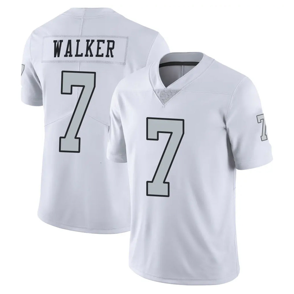 LV.Raiders #7 Quay Walker Player White Limited Color Rush Home Game Odoa Stitched Jerseys