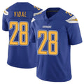 LA.Chargers #28 Kimani Vidal Player Royal Limited Color Rush Vapor Untouchable Home Game Odoa Stitched Jerseys