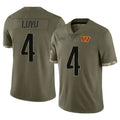 W.Commanders #4 Frankie Luvu Player Olive Salute To Service Limited Home Game Odoa Stitched Jerseys