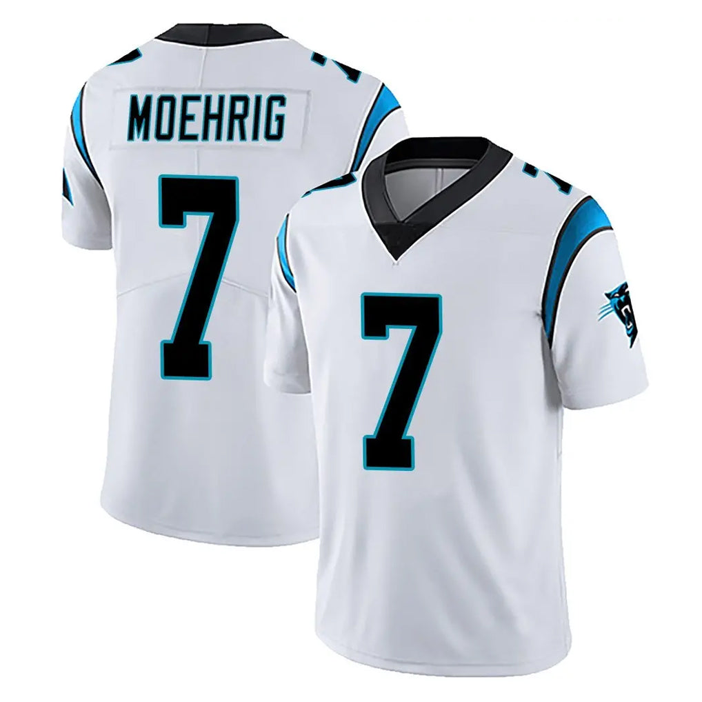 C.Panthers #7 Tre'von Moehrig Player White Vapor Untouchable Limited Game Odoa Stitched Jerseys