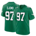 P.Eagles #97 Moro Ojomo Player Green Kelly Alternate Home Game Odoa Stitched Jerseys