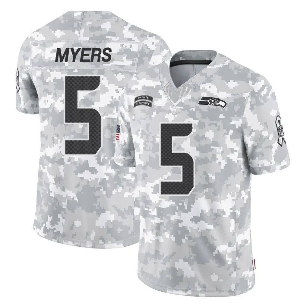 S.Seahawks #5 Jason Myers Player Arctic Camo Limited Salute To Service Home Game Odoa Stitched Jerseys