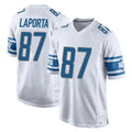 D.Lions #87 Sam LaPorta Player White Home Game Odoa Stitched Jerseys