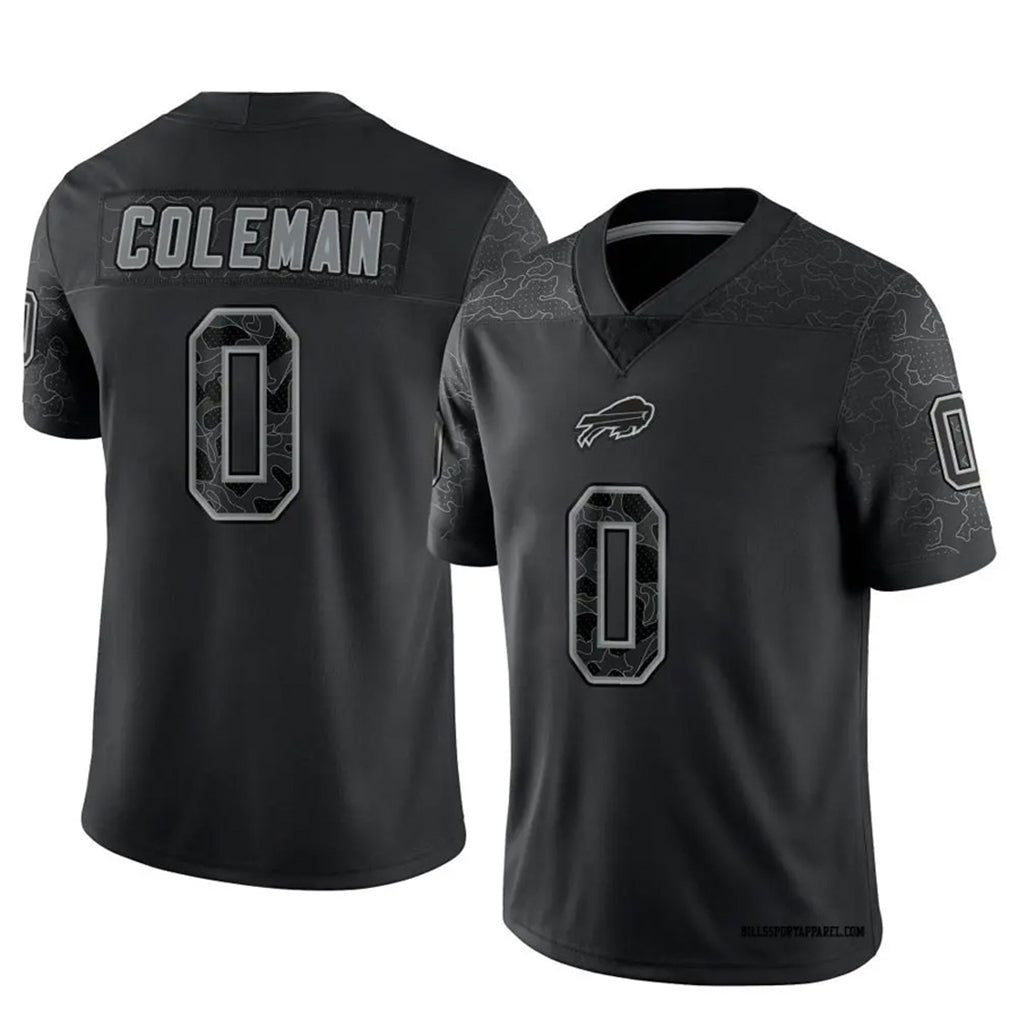 B.Bills #0 Keon Coleman Player Black RFLCTV Limited Odoa Stitched Jerseys