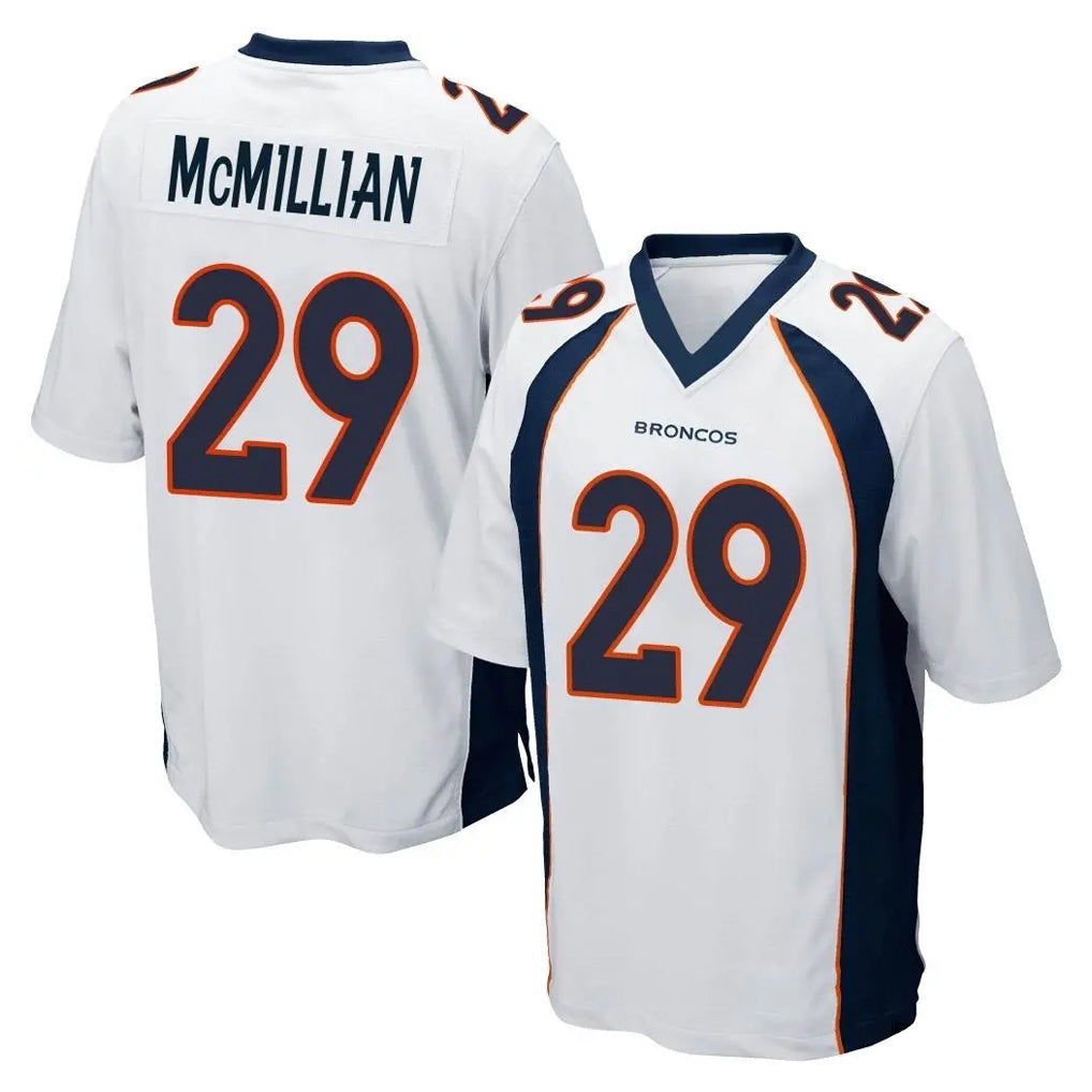 D.Broncos #29 Ja'Quan McMillian Player White Game Odoa Stitched Jerseys