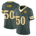 GB.Packers #50 Zach Tom Player Green Limited 2026 Rivalries Collection Home Game Odoa Stitched Jerseys