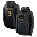 KC.Chiefs #9 Kenneth Walker III Player Black Salute to Service Hoodies Limited Game Odoa Stitched Jerseys