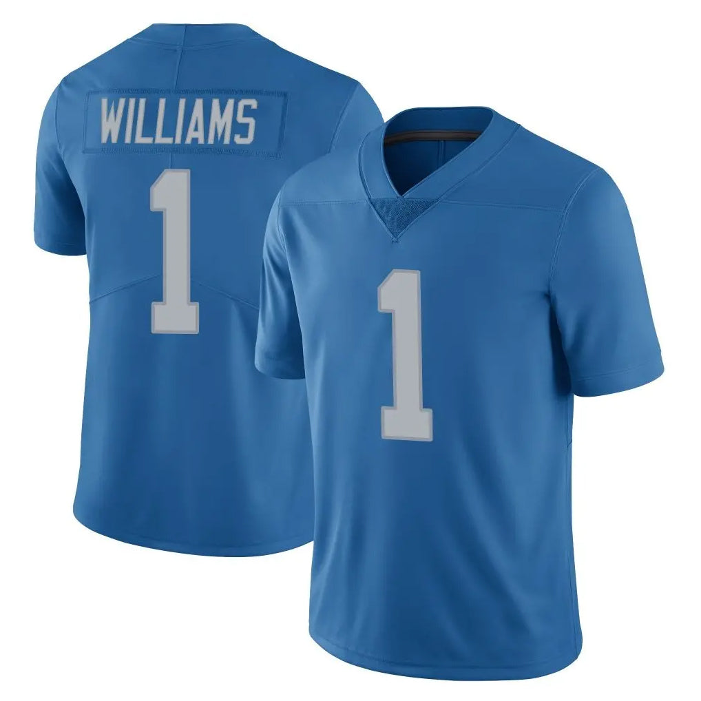 D.Lions #1 Jameson Williams Player Blue Limited Throwback Vapor Untouchable Odoa Stitched Jerseys