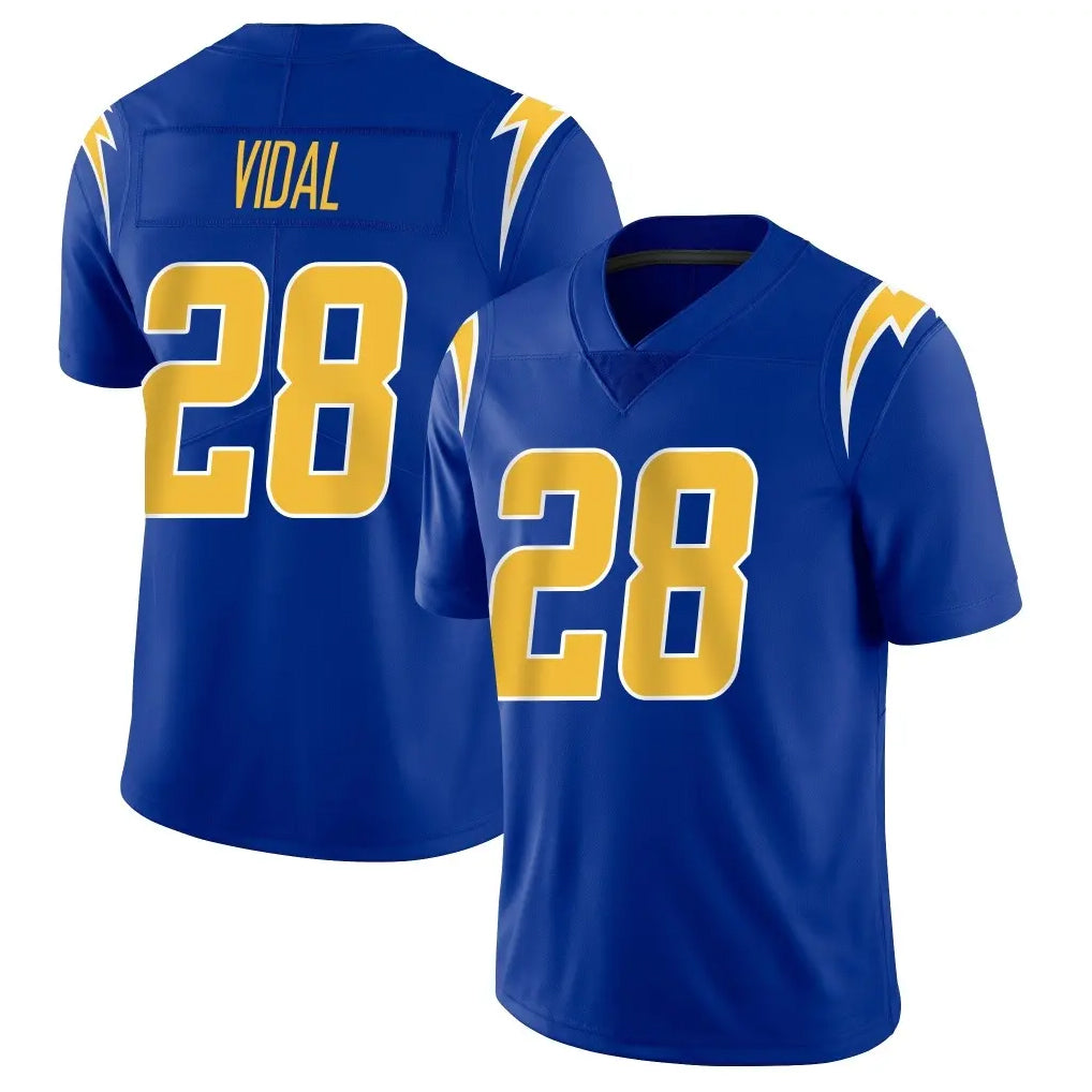 LA.Chargers #28 Kimani Vidal Player Royal Limited Vapor Home Game Odoa Stitched Jerseys