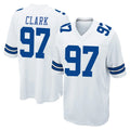 D.Cowboys #97 Kenny Clark Player White Home Game Odoa Stitched Jerseys