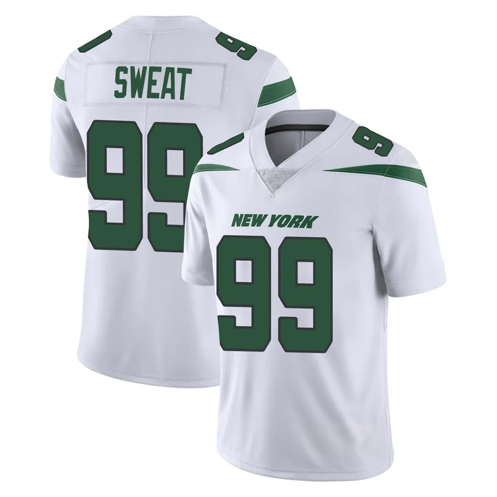 NY.Jets #99 T'Vondre Sweat Player White Spotlight Limited Vapor Home Game Odoa Stitched Jerseys