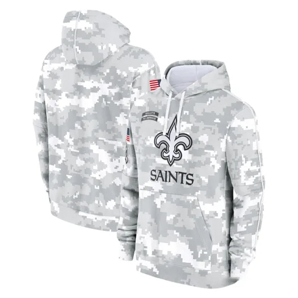 NO.Saints ## Saints Blank Player Arctic Camo Salute to Service Pullover Hoodies Limited Game Odoa Stitched Jerseys
