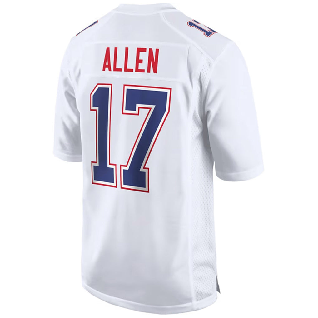 B.Bills #17 Josh Allen Player White Tundra Odoa Stitched Jerseys