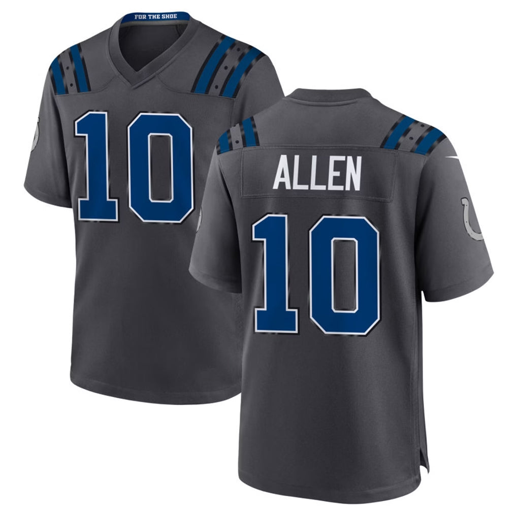 IN.Colts #10 Keenan Allen Player Anthracite 2026 Rivalries Collection Home Game Odoa Stitched Jerseys
