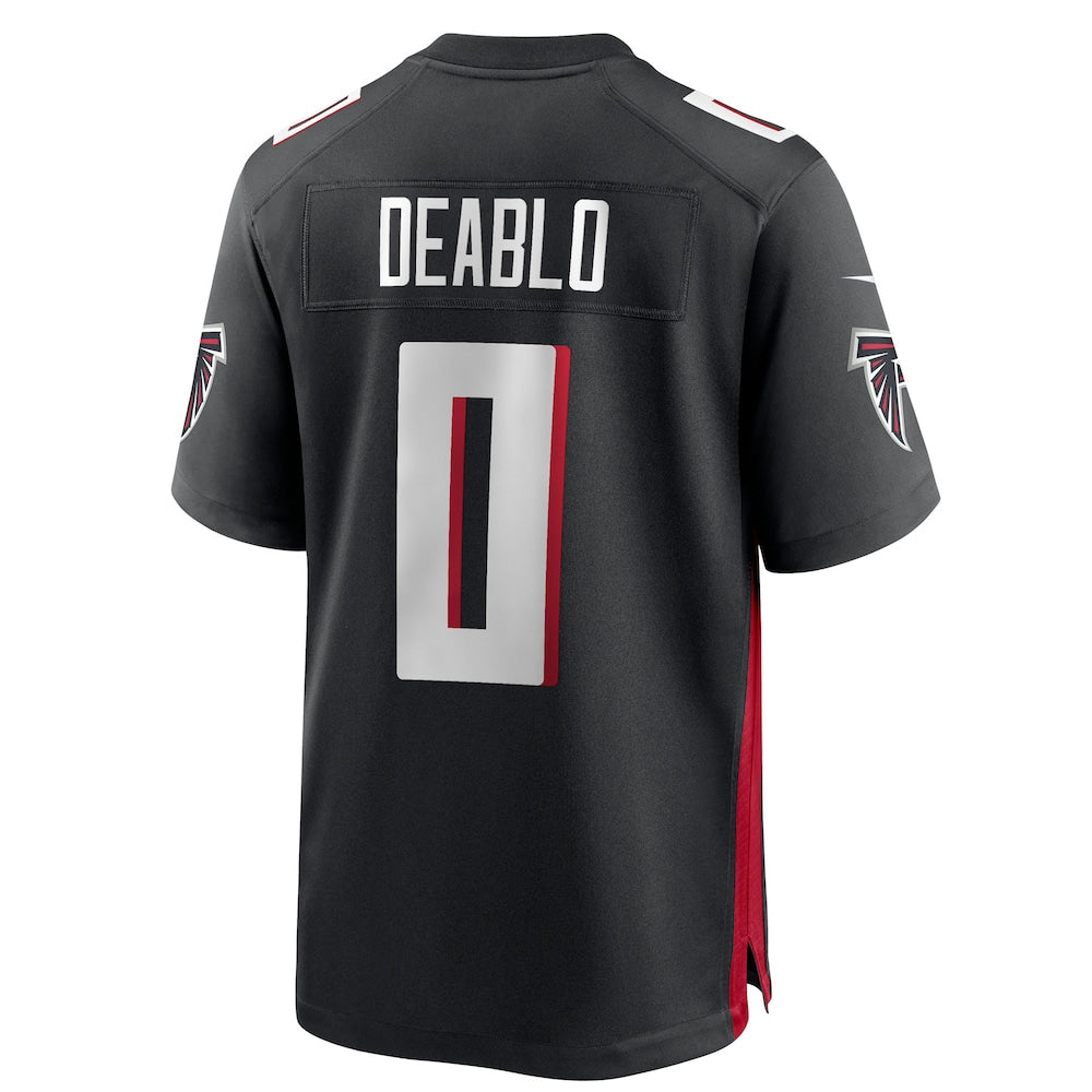 A.Falcons #0 Divine Deablo Player Black Home Game Odoa Stitched Jerseys