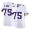 M.Vikings #75 Brian O'Neill Player White Limited Vapor F.U.S.E. Home Game Odoa Stitched Jerseys